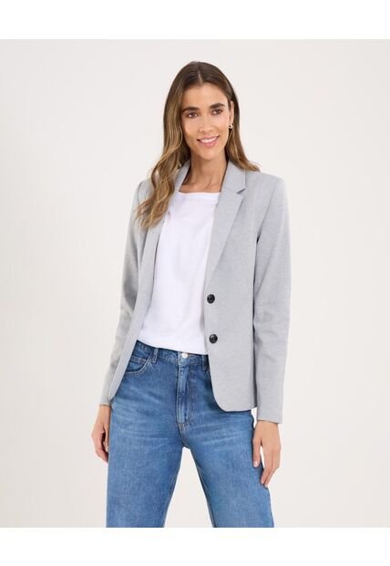 Blazer Para Mujer Blazer Color Gris  Marca Ostu #40400013