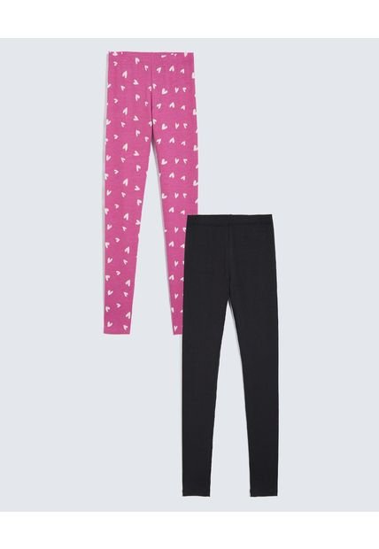 Leggins Infantil Niña Largo Color Negro Marca Ostu #90230119