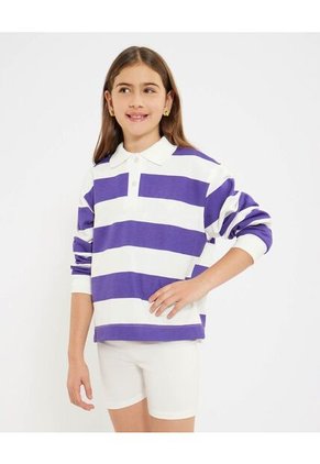 Buzo Infantil Niña Cuello Redondo Color Morado Marca Ostu #90060134