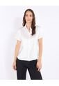 Camisa  Para Mujer Manga Corta Color Crudo Marca Ostu #40010372 de Ostu