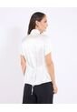 Camisa  Para Mujer Manga Corta Color Crudo Marca Ostu #40010372 de Ostu