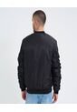 Chaqueta Para Hombre Bomber Color Negro Marca Ostu #60080143 de Ostu