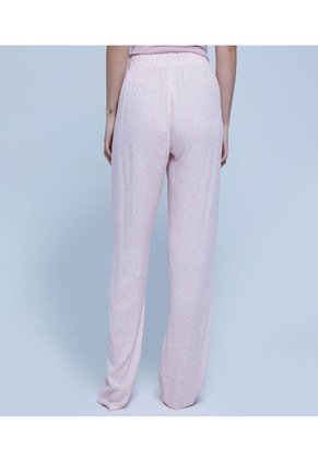 Pantalon Para Mujer Ostu Color Palo De Rosa Material Viscosa 100%