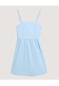 Vestido  Para Mujer M/Sisa Medio Color Celeste Marca Ostu #40170364 de Ostu
