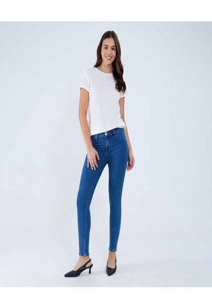 Jean Para Mujer Push Up Color Azul  Marca Ostu #40160430