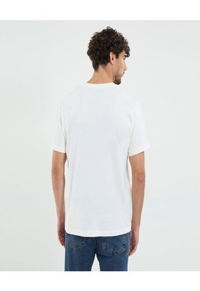 Camiseta Para Hombre Manga Corta Cuello Redondo Color Marfil Marca Ostu #60091644