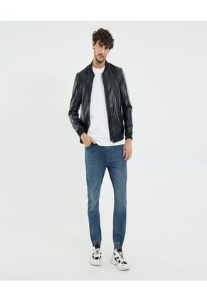 Camiseta Para Hombre Manga Corta Cuello Redondo Color Marfil Marca Ostu #60091644