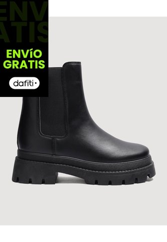 Botas  Para Mujer Botin Color Negro Marca Ostu #40670006 Ostu