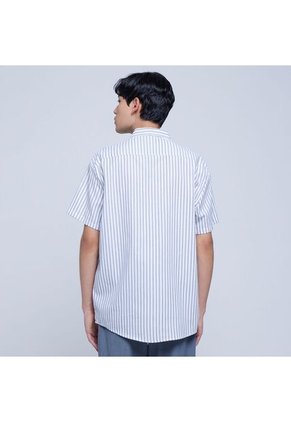 Camisa Para Hombre Manga Corta Con Bolsillo Color Azul  Marca Ostu #60010635