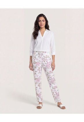 Pantalón  Para Mujer Jogger Color Crema Marca Ostu #40070876