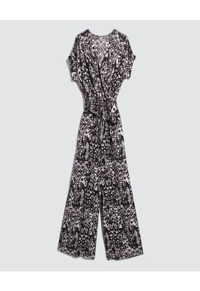 Enterizo Para Mujer Manga Corta Color Negro Marca Ostu #40320102