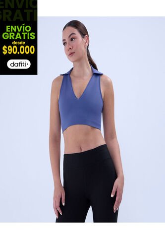 Top Para Mujer Top Color Azul  Marca Ostu #40220394 Ostu