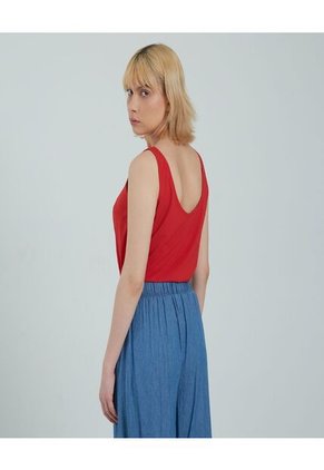 Blusa Para Mujer Manga Sisa Color Rojo Marca Ostu #40120853