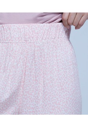 Pantalon Para Mujer Ostu Color Palo De Rosa Material Viscosa 100%