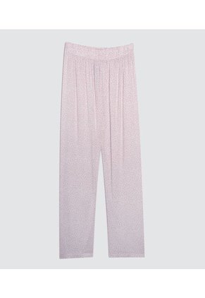 Pantalon Para Mujer Ostu Color Palo De Rosa Material Viscosa 100%