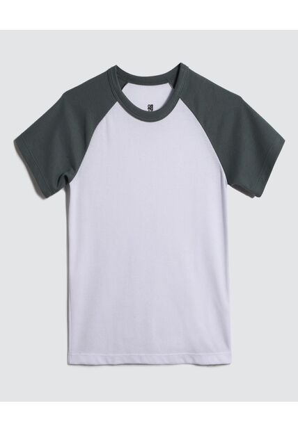 Camiseta Para Niño Manga Corta Color Blanco Marca Ostu #80090212