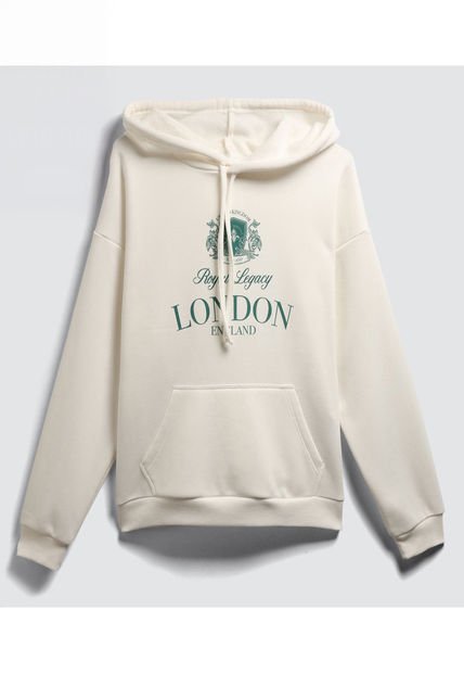 Buzo Para Mujer Hoodie Color Beige Marca Ostu #40060353