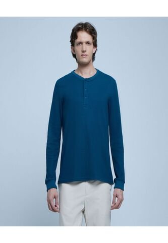 Camiseta Para Hombre Manga Larga Color Azul  Marca Ostu #60091196 Ostu