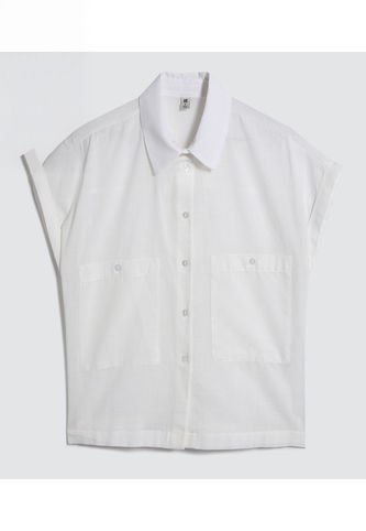 Camisa Para Mujer Manga Corta Color Crema Marca Ostu #40010193 Ostu