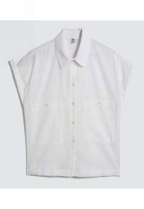 Camisa Para Mujer Manga Corta Color Crema Marca Ostu #40010193