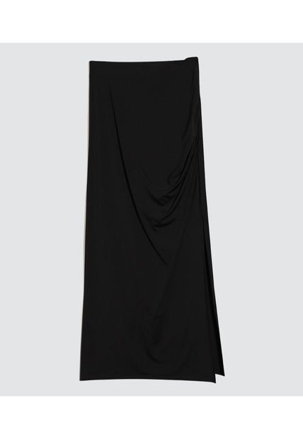 Falda Para Mujer Largo Color Negro Marca Ostu #40140133