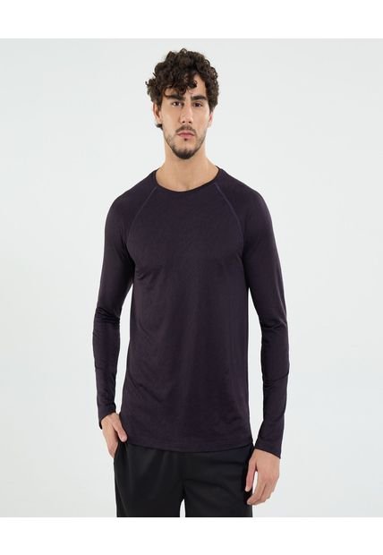 Camiseta Para Hombre Manga Larga Color Café Marca Ostu #60091514
