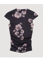 Camiseta  Para Mujer Manga Corta Moda Color Negro Marca Ostu #40092782 de Ostu