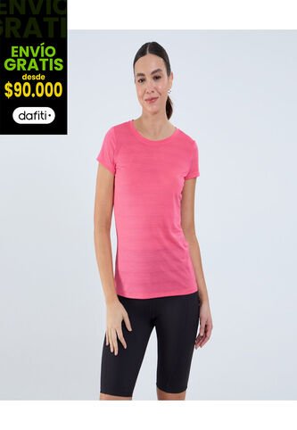 Camiseta Para Mujer Manga Corta Cuello Redondo Color Rosado Marca Ostu #40092388 Ostu