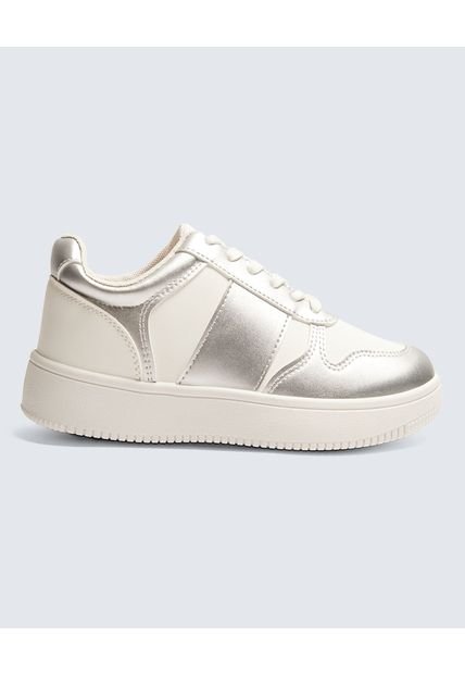 Tenis Para Mujer Casual Color Plata Marca Ostu #40720176