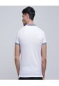 Polo Para Hombre Cuello Tejido Sin Bolsillo Color Blanco Marca Ostu #60110616 de Ostu