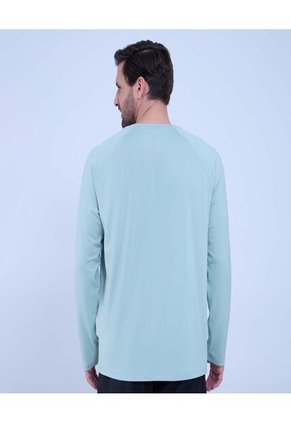 Camiseta Para Hombre Manga Larga Color Verde  Marca Ostu #60091297