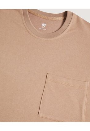 Camiseta Para Hombre Manga Corta Cuello Redondo Color Café Marca Ostu #60091840