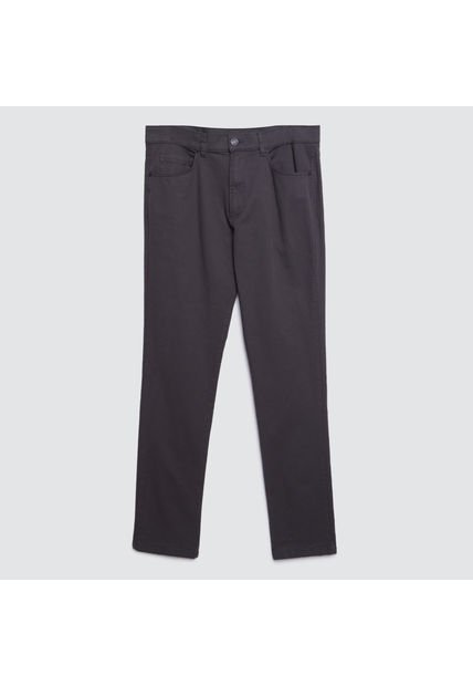 Pantalon Para Hombre 5 Bolsillos Color Gris Oscuro Marca Ostu #60070226