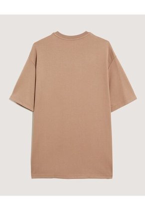 Camiseta Para Hombre Manga Corta Cuello Redondo Color Café Marca Ostu #60091840