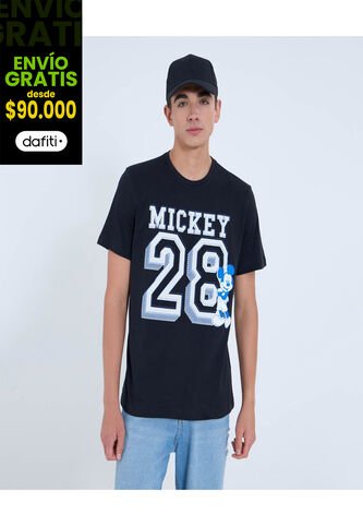 Camiseta Estampada De Mickey Mouse  De Hombre #60091681 Ostu Ostu
