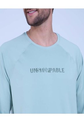 Camiseta Para Hombre Manga Larga Color Verde  Marca Ostu #60091297