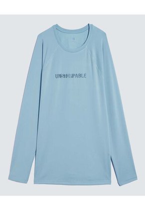 Camiseta Para Hombre Manga Larga Color Verde  Marca Ostu #60091297