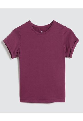 Camiseta Infantil Niña Manga Corta Color Rojo Marca Ostu #90090240