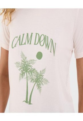 Camiseta Para Mujer Manga Corta Cuello Redondo Color Rosado Marca Ostu #40092490