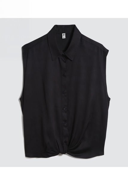Camisa Para Mujer Manga Sisa Color Negro Marca Ostu #40010232