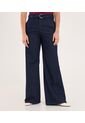 Jean Para Mujer Wide-Leg Color Azul Marca Ostu #40160600 de Ostu