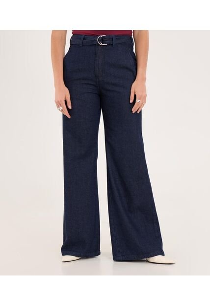 Jean Para Mujer Wide-Leg Color Azul Marca Ostu #40160600