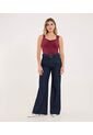 Jean Para Mujer Wide-Leg Color Azul Marca Ostu #40160600 de Ostu