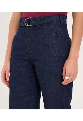 Jean Para Mujer Wide-Leg Color Azul Marca Ostu #40160600