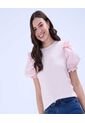 Camiseta Para Mujer Manga Corta Color Rosado  Marca Ostu #40092260 de Ostu
