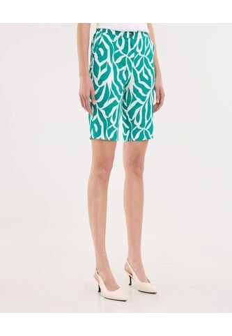 Bermuda Para Mujer Regular Corto Color Verde Marca Ostu #40100100 Ostu