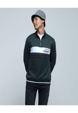 Buzo Para Hombre Cuello Alto O Cuello Tortuga Color Verde  Marca Ostu #60060410 Ostu