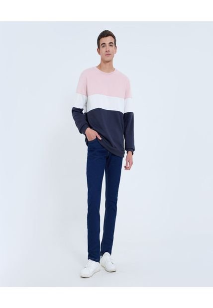Jean Para Hombre Slim Color Azul  Marca Ostu #60160387