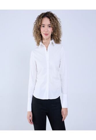 Camisa Para Mujer Manga Larga Color Crudo Marca Ostu #40010279 Ostu