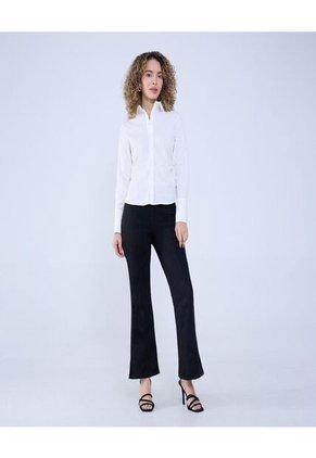 Camisa Para Mujer Manga Larga Color Crudo Marca Ostu #40010279